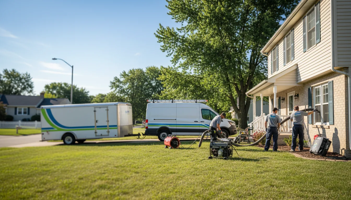 Flooded Basement Restoration And Cleanup With Repair in Midland, IN near me